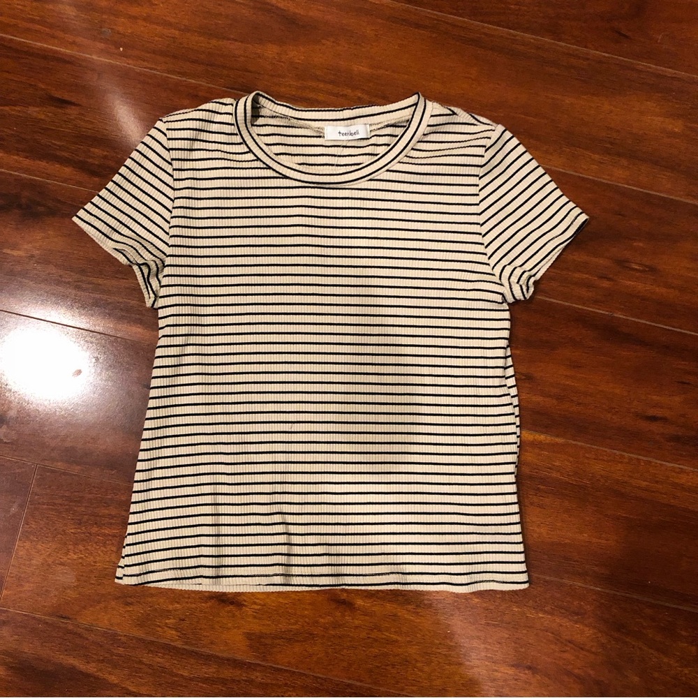 Glik’s Striped Short Sleeve Tee Size Med NWT